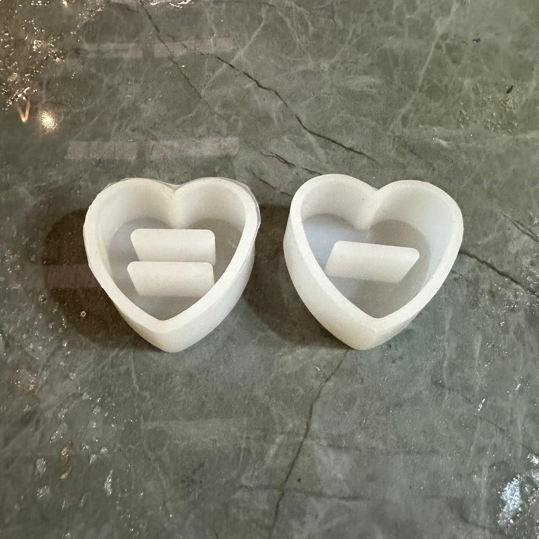 Ring holder mould heart set of 2