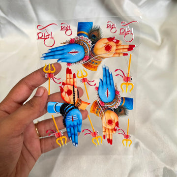 Shivji hand peel off sticker sheet A6