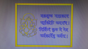 Ganeshji mantra cutout