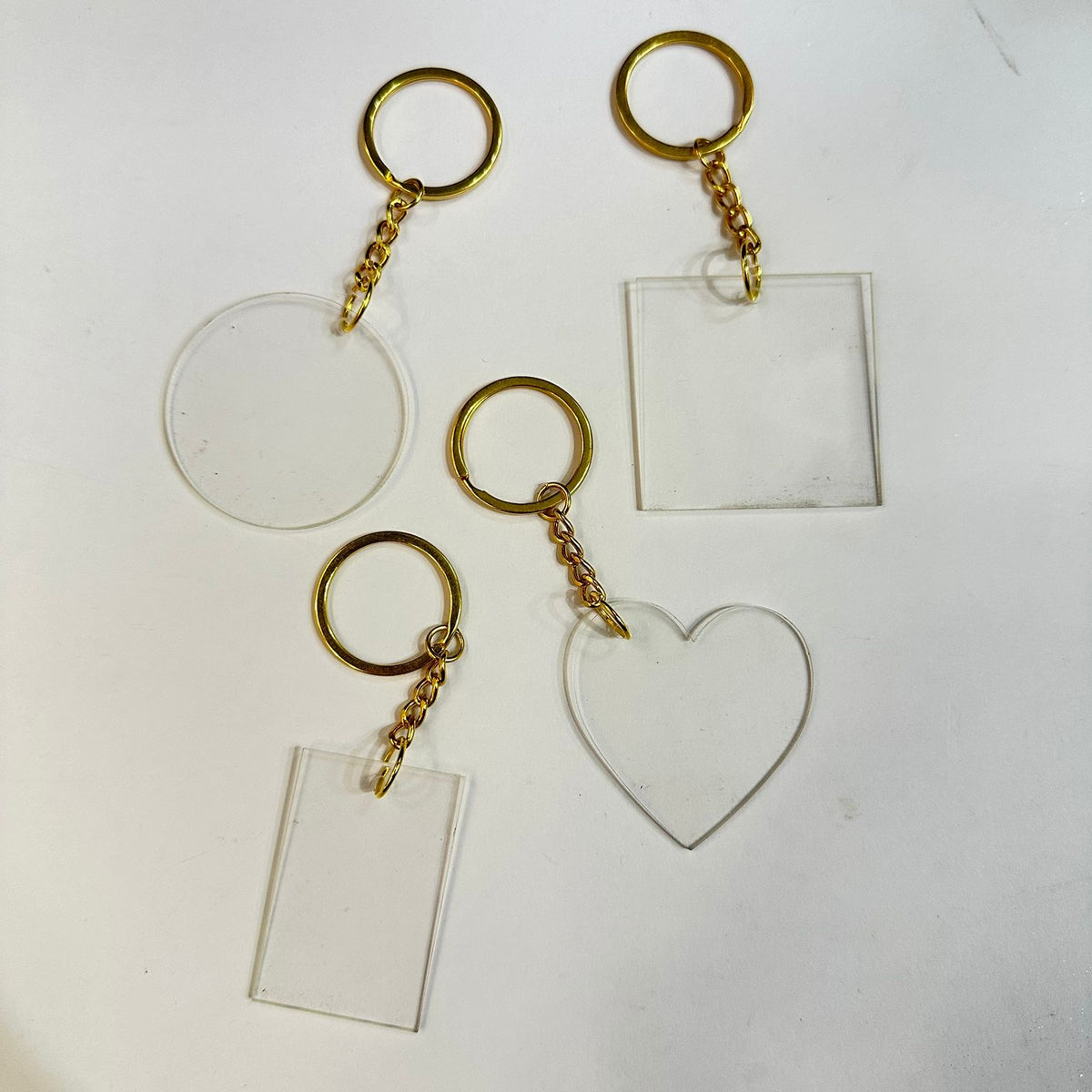 Keychain Base Rectangle Transparent acrylic keychain base