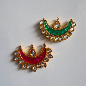 Kundan rakhi charm moon 001