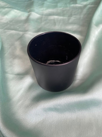 Black glass jar