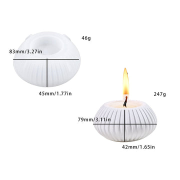 Stripped candle holder mould