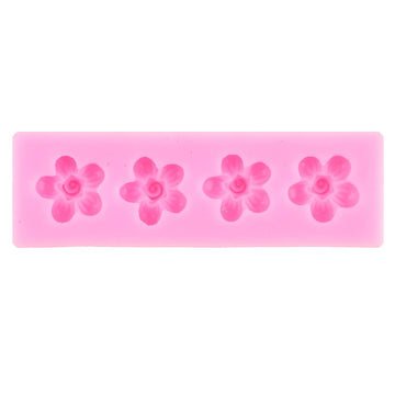 4 cavity flower candle mould 002