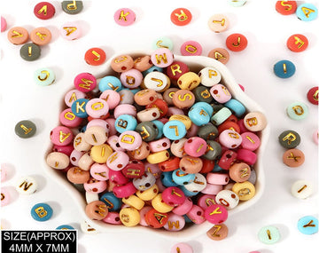 Multi alphabet round beads