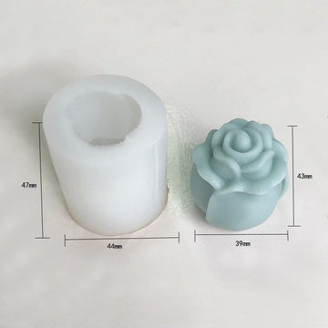 3d rose candle mould C