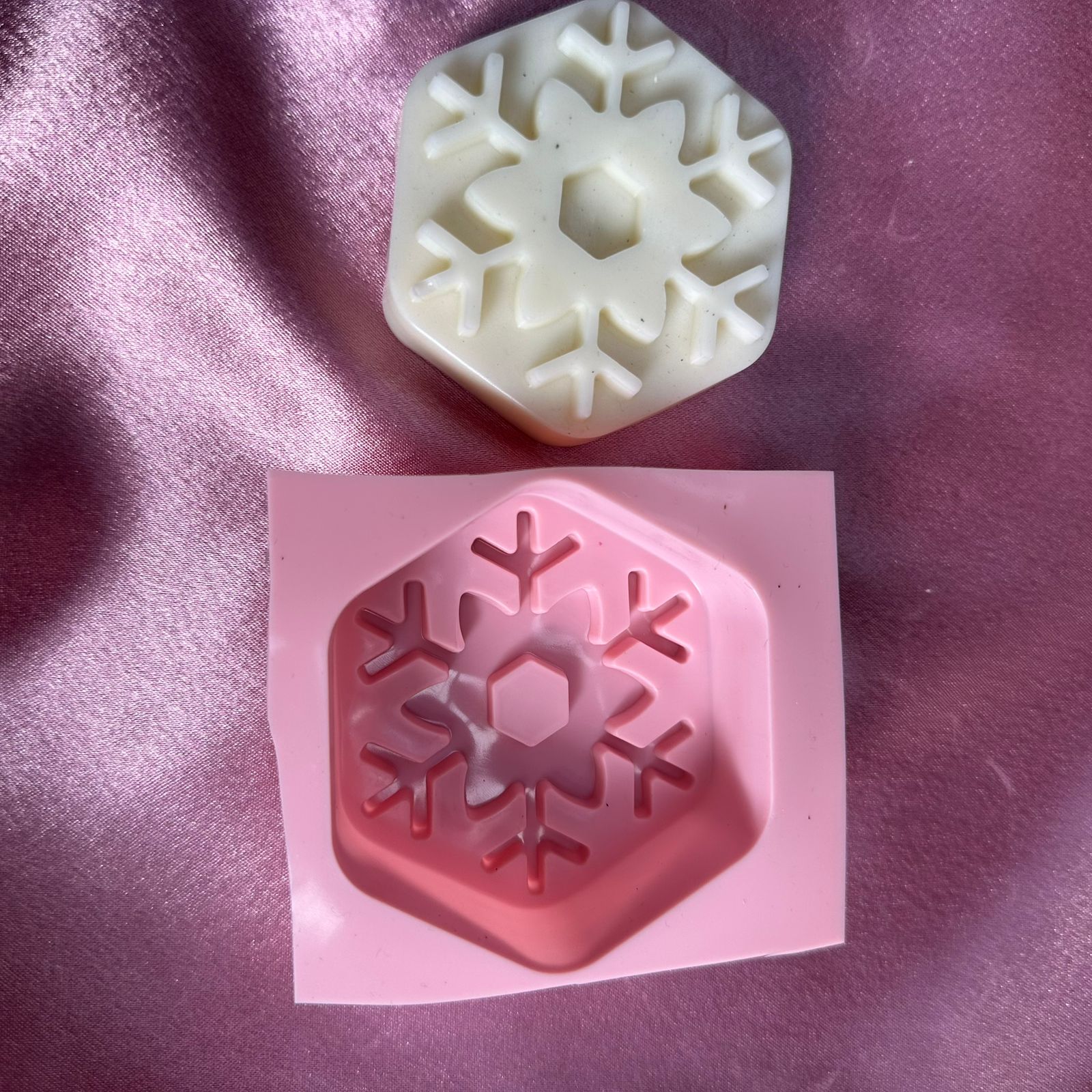 Snowflake Christmas candle mould C11