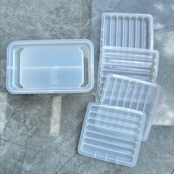 Striped coaster set with stand mould