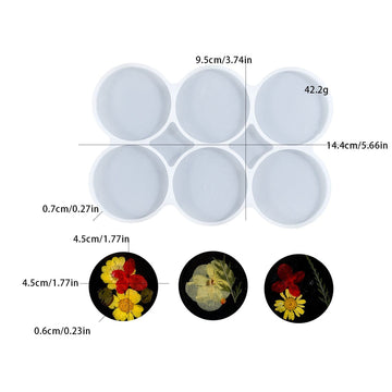 6 cavity round mould