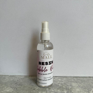 Resin bubble spray