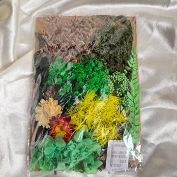 Dry flower pack green