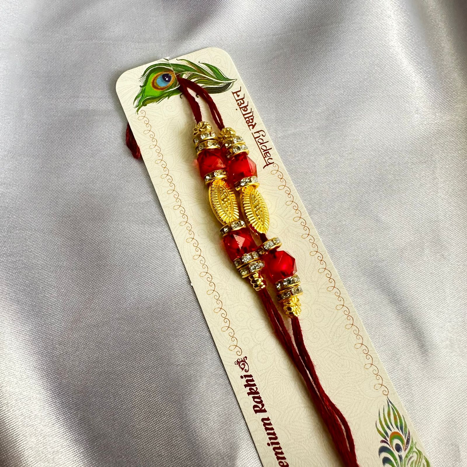 Ready Rakhi thread maroon