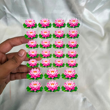 Lotus peel off sticker sheet A6 c