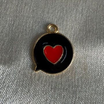 Messenger heart charms