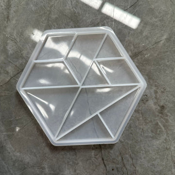 Hexagon puzzle mould 001