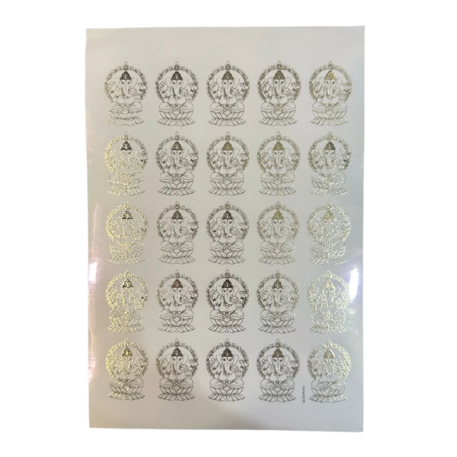 A5 Gold embossed sheet ganeshji