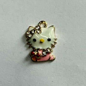 Kitty diamond charm