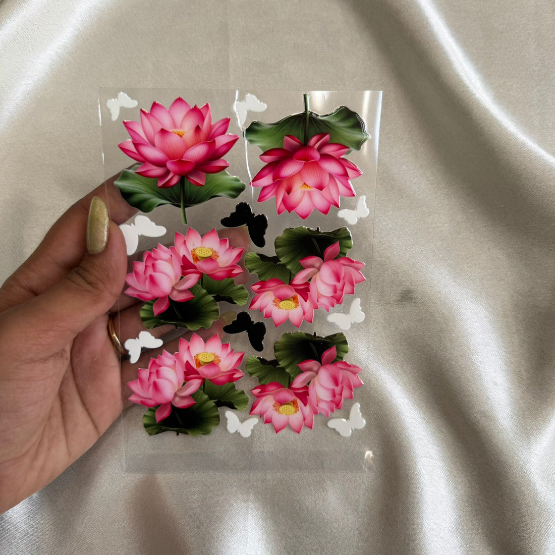 Lotus peel off sticker C