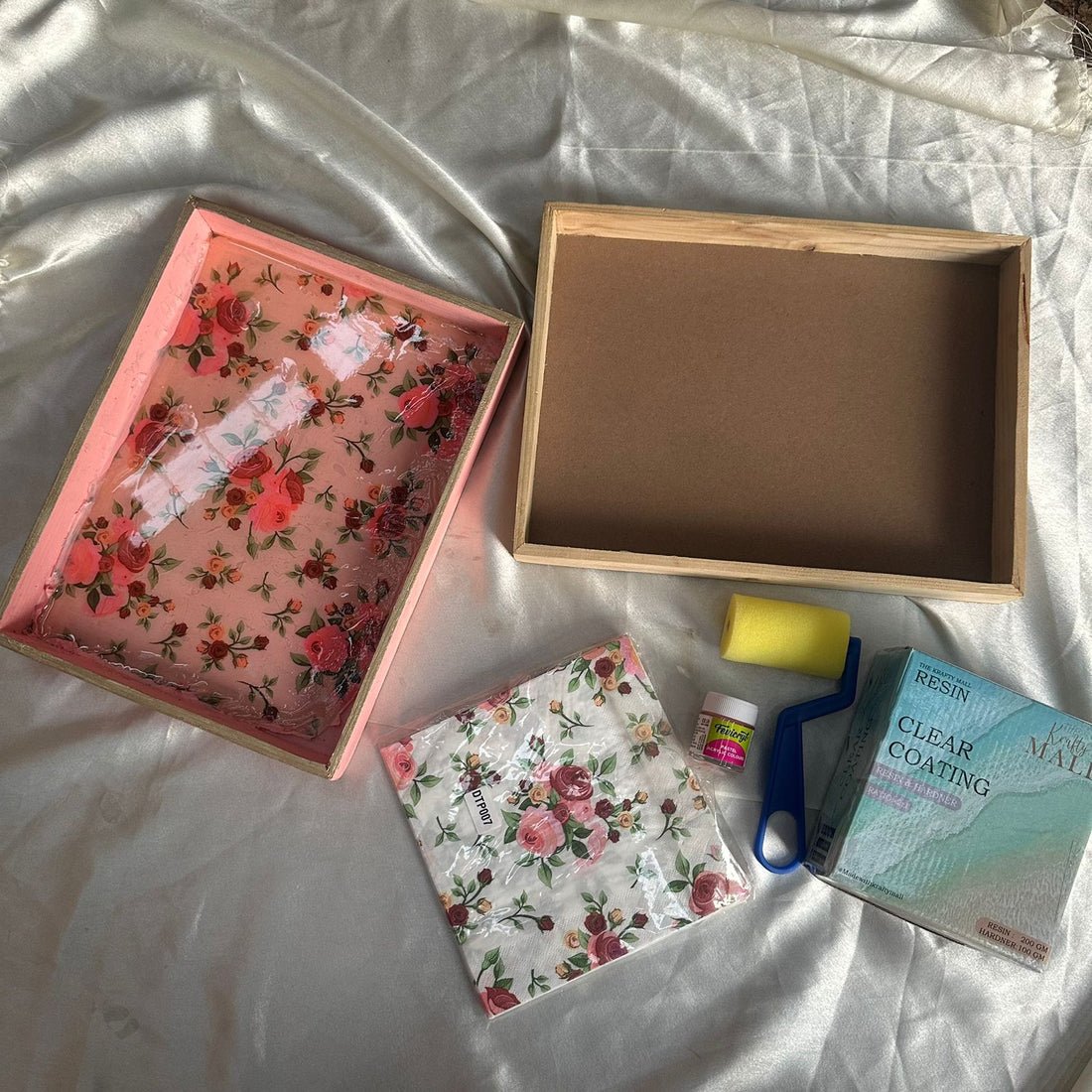 Diy decoupage tray kit