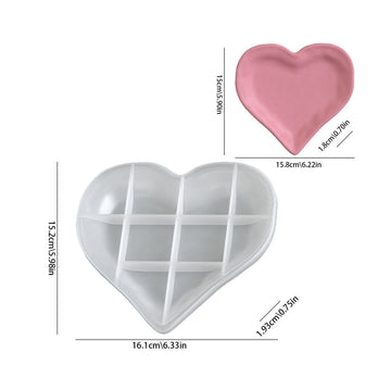 Heart plate mould