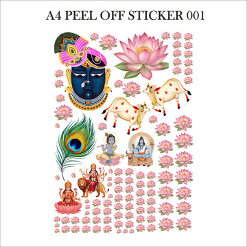 Ready peel off sticker sheet a4 001