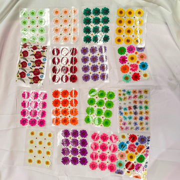 Daisy & flower peel off sheet combo