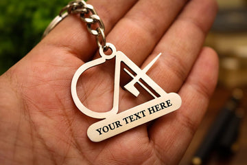 Metal Keychain with name