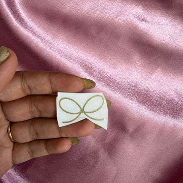 Bow metal sticker 003