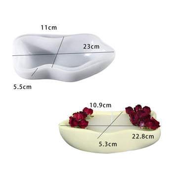Irregular shape candle bowl mould