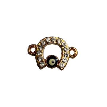 Semi oval Evil eye Rakhi charms 159