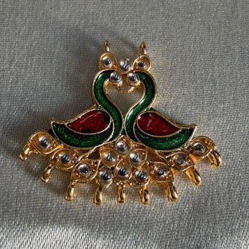 Peacock/ Mor broach small