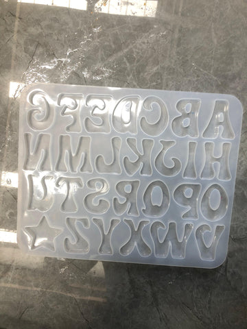 Funky style alphabet mould