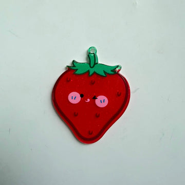 Acrylic charm strawberry