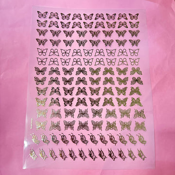 Multi butterfly metal insert sheet A4