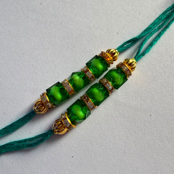 Ready Rakhi thread green 001
