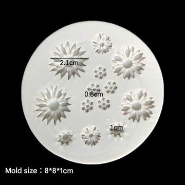 13 cavity 3d flower mould