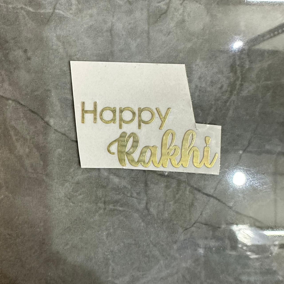 Happy Rakhi metal sticker
