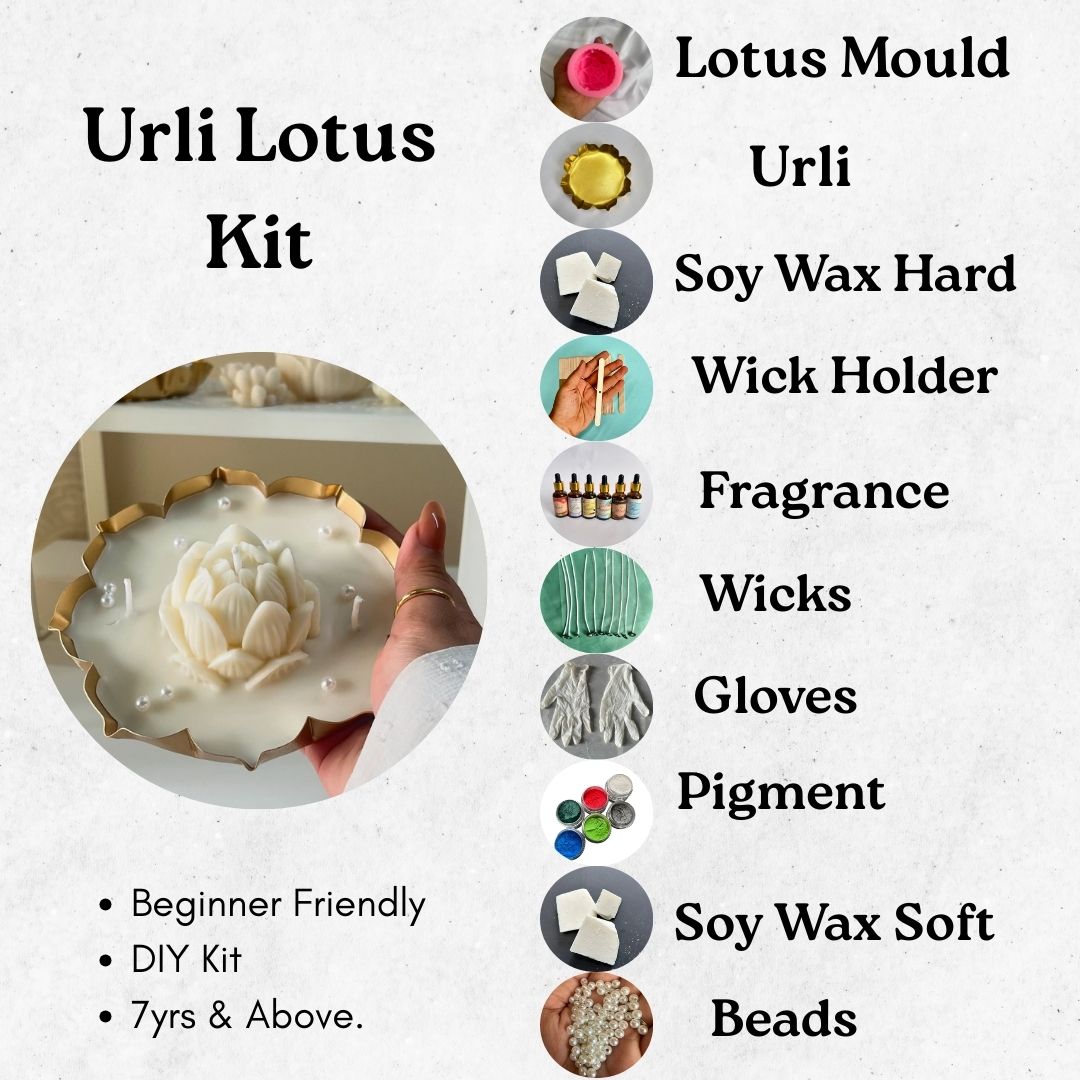 Urli lotus candle kit