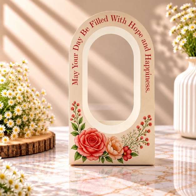 Rose Floral Gift Box with Window – Premium Gift Packaging Box
