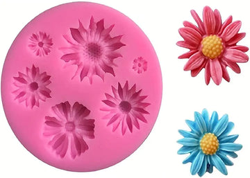 Multi daisy candle mould
