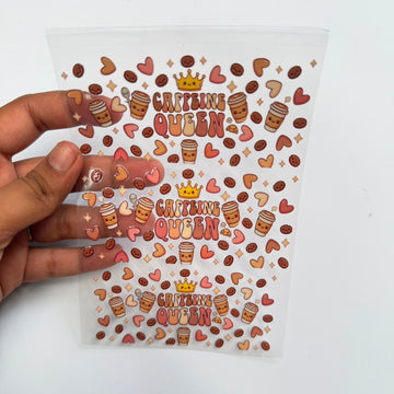 Coffee peel off sticker sheet A6 003