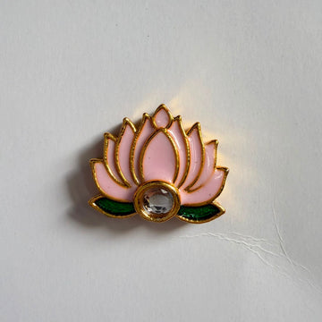 Lotus kundan charm 006