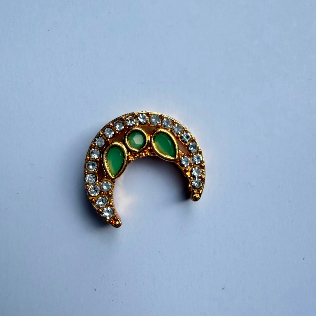 Kundan charm moon small