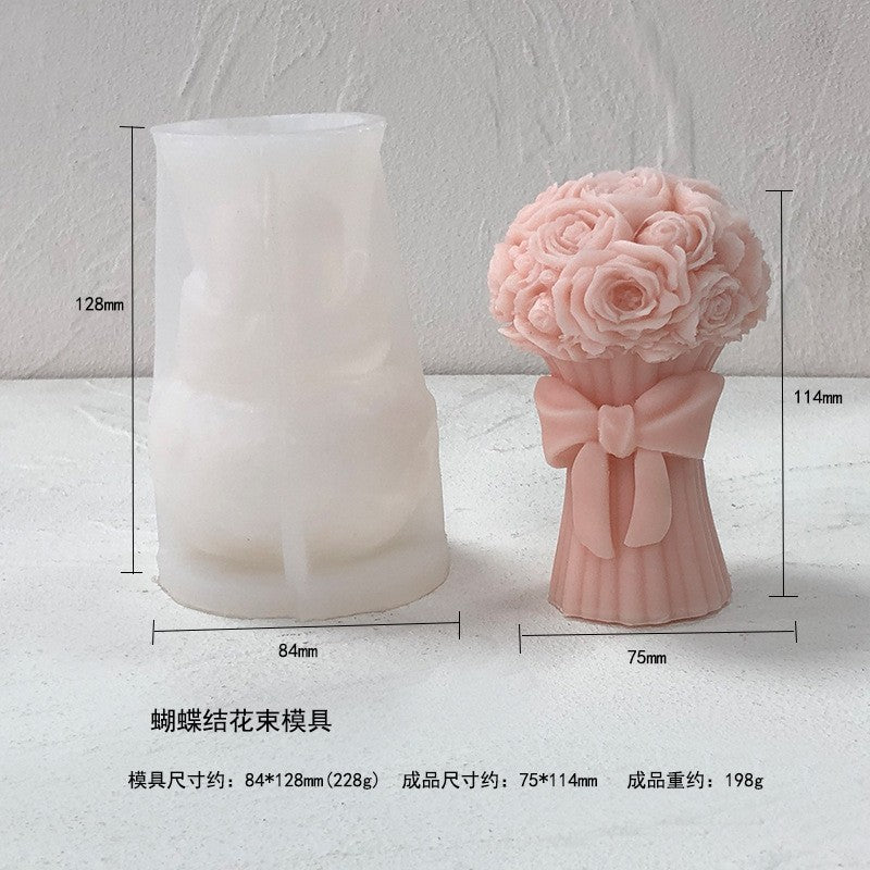 Flower bouquet with knot mould