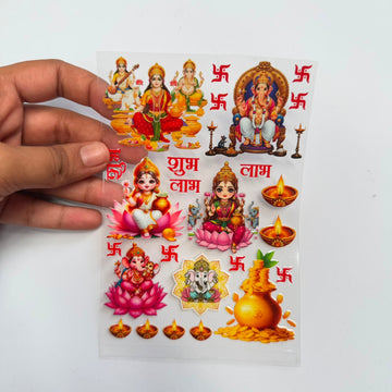 Mix god peel off sticker sheet A6
