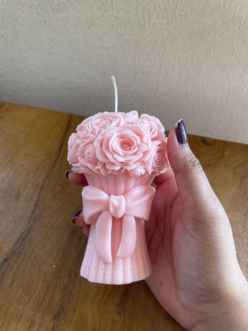 Flower bouquet candle mould