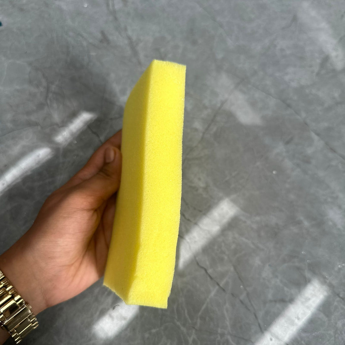 Yellow sponge rectangle