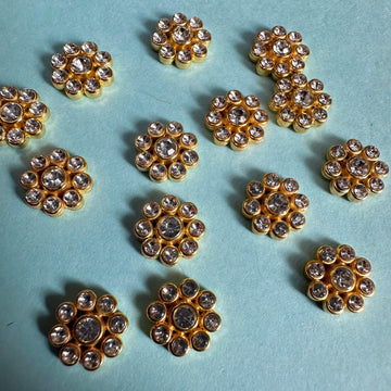 Gold embellished broach 002