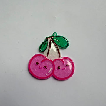 Acrylic charm Cherry