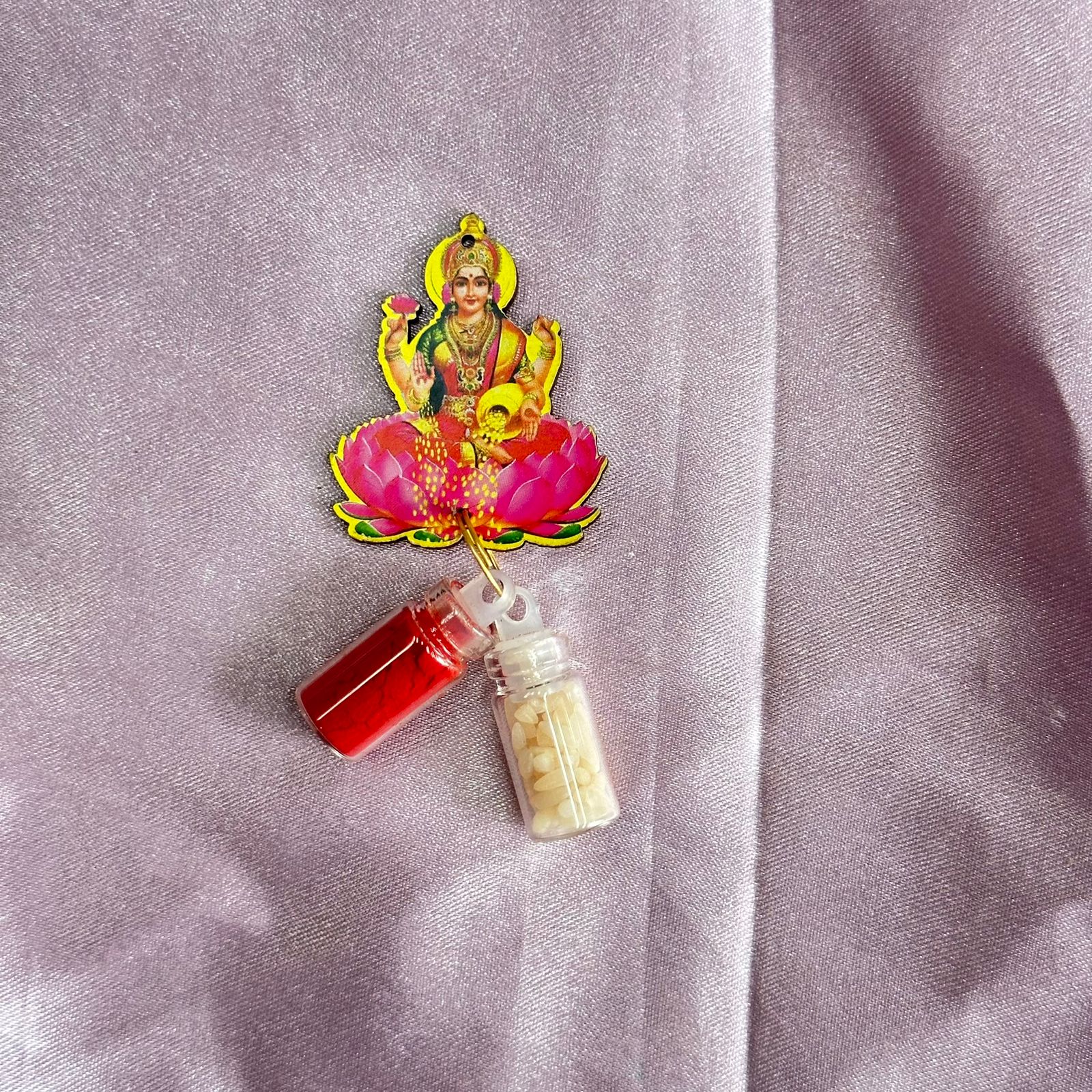 Kumkum chawal bottle set lakshmiji 002